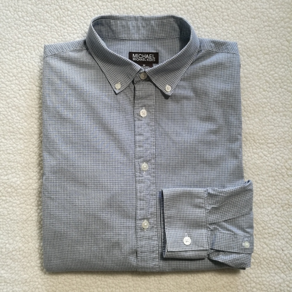 MICHAEL KORS Tailored Fit Dress Shirt Medium